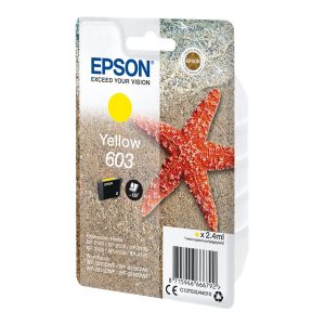 Epson 603 - 2.4 ml - amarelo - original - blister com RF/alarme acústico - tinteiro