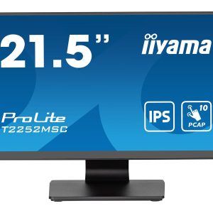 iiyama ProLite T2252MSC-B2 - Monitor LED - 22" (21.5" visível) - ecrã de toque - 1920 x 1080 Full HD (1080p) @ 60 Hz -…