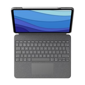 Logitech Combo Touch - Teclado e pasta de folio - com trackpad - retroiluminação - Apple Smart connector - QWERTY -…