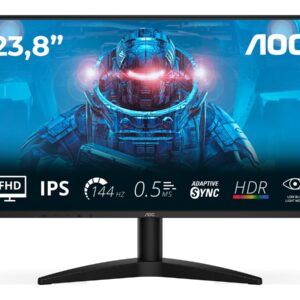 AOC 24B36X - Monitor LED - 24" (23.8" visível) - 1920 x 1080 Full HD (1080p) @ 144 kHz - IPS - 1500:1 - HDR10 - 0.5 ms…
