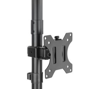 Soporte de Mesa para 2 Monitores TooQ DB1233TNV-B/ Giratorio/ Inclinable/ hasta 8kg