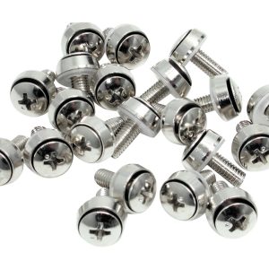 Startech M6 x 12mm - Screws - 100 Pack - M6 Mounting Screws for Server Rack & Cabinet (CABSCREWSM62) - Kit de parafusos…