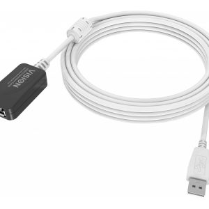 5 m USB 2.0 extension cable - gold connectors - ferrite cores - 480 mbps - over 65 percent coverage braided shield -…