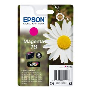 Epson 18 - 3.3 ml - magenta - original - blister com RF/alarme acústico - tinteiro