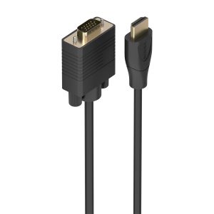 Cable Conversor Aisens A122-1012 SVGA Macho/ HDMI Macho/ 2m/ Negro