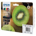 Epson Multipack 202 - Pack de 5 - preto, amarelo, azul cyan, magenta, preto foto - original - blister - tinteiro