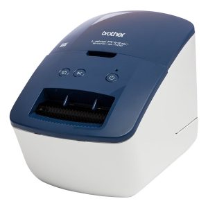 Brother QL-600B - Impressora de etiquetas - térmico direto - Rolo (6,2 cm) - 300 x 300 ppp - até 71 mm/ s - USB 2.0 -…