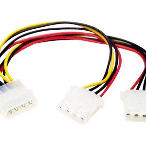 StarTech.com LP4 to 2x LP4 Power Y Splitter Cable M/F - LP4 Splitter - Molex Y Splitter - Molex Splitter (PYO2L) - Cabo…