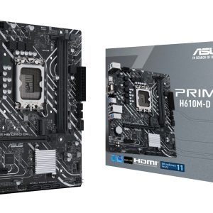 Placa Base Asus Prime H610M-D D4/ Socket 1700/ DDR4/ PCIe 4.0/ Micro ATX