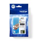 Brother LC421 - Pack de 4 - preto, amarelo, azul cyan, magenta - original - tinteiro