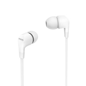 Auriculares Intrauditivos Philips TAE1105WT/ con Micrófono/ Jack 3.5/ Blancos
