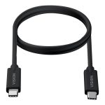 Vision - Cabo USB - USB-C (M) para USB-C (M) - Thunderbolt 3 / USB 3.0 / USB 3.1 Gen 1 - 3 A - 2 m - preto