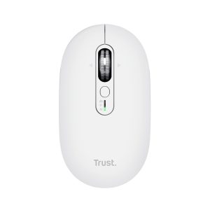 Ratón Inalámbrico Trust Seron 26019/ Batería recargable/ Hasta 3200 DPI/ Blanco