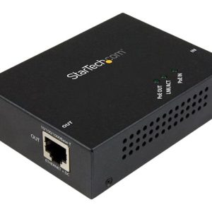 Startech 1 Port Gigabit PoE+ Extender 802.3at & 802.3af - 100m (330ft) - Power over Ethernet Extender - PoE Repeater…