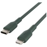 Belkin BoostCharge - Cabo Lightning - Lightning macho para USB-C macho - 1 m - verde meia-noite - Fornecimento de…