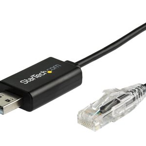Startech 6 ft (1.8 m) Cisco USB Console Cable - USB to RJ45 Rollover Cable - 460Kbps - Windows, Mac and Linux…