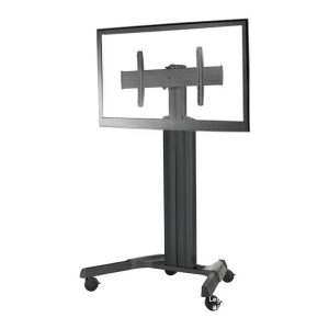 Chief Fusion Large Height Adjustable Mobile TV Cart - For Displays 42-86" - Black - Carrinho