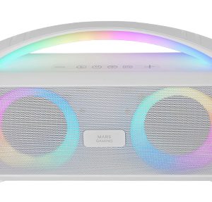 Altavoz con Bluetooth Mars Gaming MS-PULSE/ 50W RMS/ 2.0/ Blanco