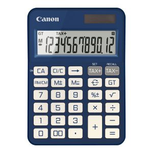 Canon KS-125KB - Calculadora de secretária - 12 dígitos - Painel solar, bateria - azul