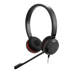Jabra Evolve 30 II MS stereo - Auscultadores - no ouvido - com cabo - USB-C, USB-A - isolamento de ruído - Certificado…