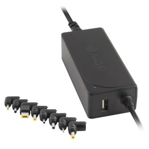 Cargador de Portátil NGS W-70W/ 1xUSB/ 70W/ Automático/ 9 Conectores/ Voltaje 18.5-20V