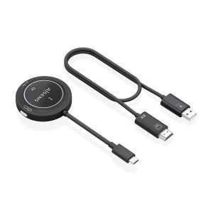 Adaptador/Transmisor de vídeo inalámbrico USB Tipo-C - HDMI Aisens ASWL-H2KC30M004-BK/ 100W