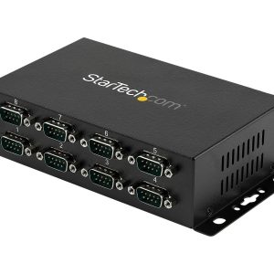 Startech 8 Port USB to Serial RS232 Adapter - Wall Mount - Din Rail - COM Port Retention - FTDI USB to DB9 RS232 Hub…