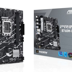 Placa Base Asus Prime B760M-R D4 Socket 1700/ DDR4/ PCIe 4.0/ Micro ATX