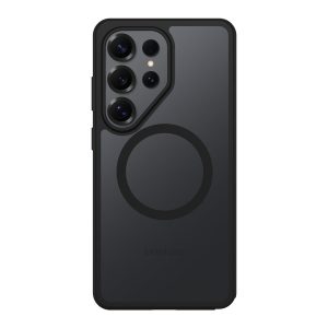 OtterBox React Series - Tampa posterior para telemóvel - cristal negro (transparente/preto)