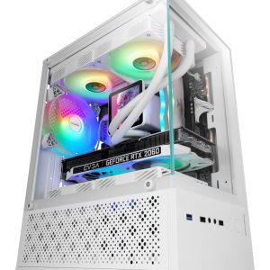 Caja Gaming Minitorre Mars Gaming MC-SE2/ Blanca