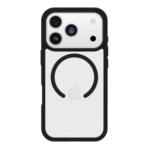OtterBox React Series - Tampa posterior para telemóvel - compatibilidade MagSafe - plástico - cristal negro…