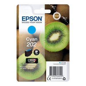Epson 202 - 4.1 ml - azul cyan - original - blister - tinteiro