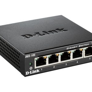 D-Link DGS 105 - Interruptor - 5 x 10/100/1000 - desktop