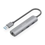 Hub USB Aisens ASUC-4P035-GR/ 1xUSB Tipo-C/ 2xUSB/ 1xRJ45/ Gris