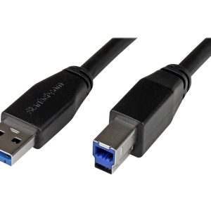 StarTech 30ft USB 3.0 USB-A to USB-B Cable - M/M - Active - USB Type-A to USB Type-B Cable - USB 3.1 Gen 1 (5 Gbps)…