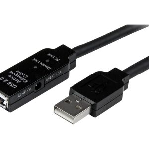 StarTech.com 15m USB 2.0 Active Extension Cable - M/F - 15 meter USB 2.0 Repeater Cable Cord - USB A Male to USB A…