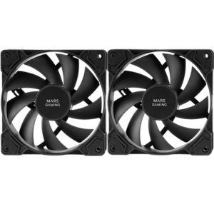 Pack 2 Ventiladores Mars Gaming MF-PWMX2/ 12cm