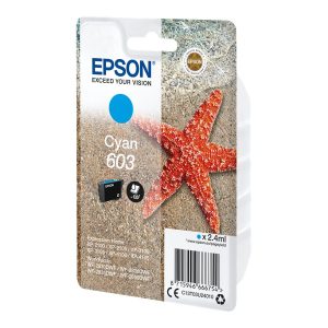 Epson 603 - 2.4 ml - azul cyan - original - blister com RF/alarme acústico - tinteiro