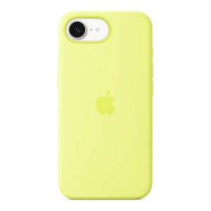 Apple - Cobertura protectora para telemóvel - silicone - neon amarelo