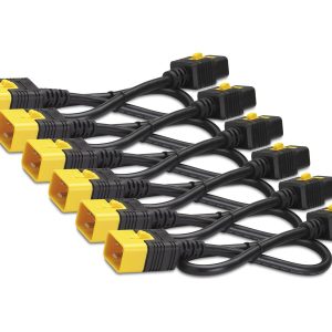 APC Power Cord Kit - Cabo de alimentação - IEC 60320 C19 para IEC 60320 C20 - 16 A - 61 cm - vermelho (pacote de 6)