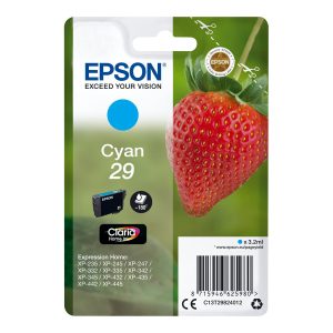 Epson 29 - 3.2 ml - azul cyan - original - blister com RF/alarme acústico - tinteiro