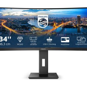 Philips B Line 346B1C - Monitor LED - curvo - 34" - 3440 x 1440 UWQHD @ 100 Hz - VA - 300 cd/m² - 3000:1 - 5 ms - HDMI,…