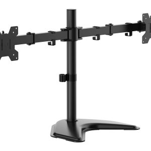 Soporte de Sobremesa para 2 Monitores Aisens DT32TSR-285/ Giratorio/ Inclinable/ hasta 10kg
