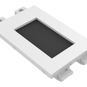 Modular AV faceplate component - brush module - simple double-width module with hole for pulling cables out - brushes…