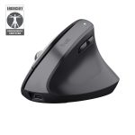 Ratón Vertical Inalámbrico Trust Bayo+/ Batería Recargable/ Hasta 2400 DPI