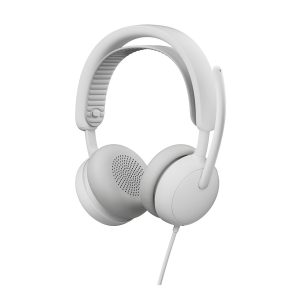 Logitech Zone Wired 2 for Business - Auscultadores - no ouvido - com cabo - cancelamento de ruído activo - branco sujo…