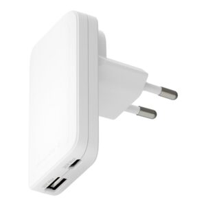 dbramante1928 re-charge Pro - Adaptador de alimentação - fino - 20 Watt - 2 conectores de saída (USB-C, USB) - branco