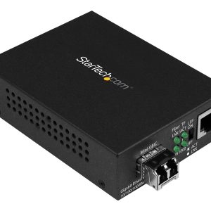 Startech Conversor de média por fibra Gigabit Ethernet - Compacto - 850nm MM LC - 550 m - Conversor de media de fibra -…