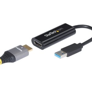 Startech USB 3.0 to HDMI Adapter, 1080p (1920x1200), Slim/Compact USB to HDMI Display Adapter Converter for Monitor,…