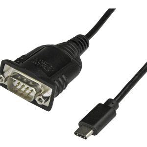 StarTech.com USB C to Serial Adapter Cable 16" (40cm), USB Type C to RS232 (DB9) Converter Cable, USB-C Serial Cable…